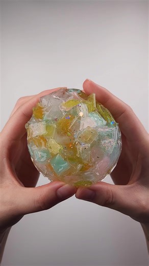 Coral Folder 🪸 This slime delivers a super fun texture as the firm, angular beads press and stack against each other, creating crunchy, crackly sounds! Every press makes incredibly addictive sounds, just can't stop playing 😍 #slimevideo #satisfyingslime #slimeasmr #koreanslime #seoulgage