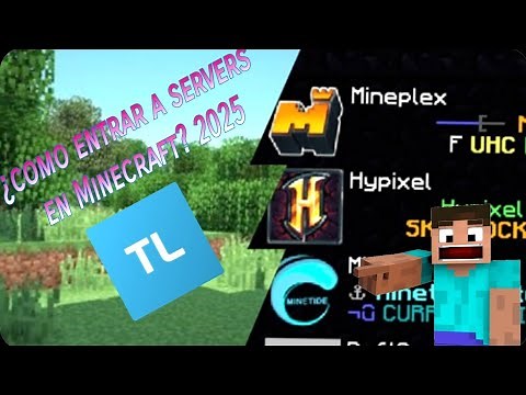 ¿Como unirse a servers en Minecraft 2025? Tlauncher || Servers