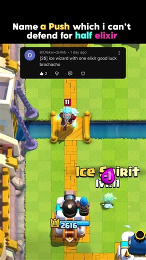 Ice Wiz Vs 1 Elixir 💛