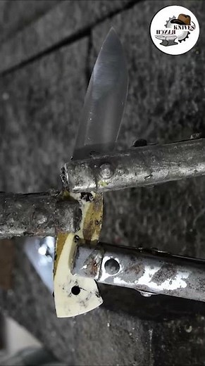 Securing Bone Handle with a Damascus steel knife | Knives Ranch