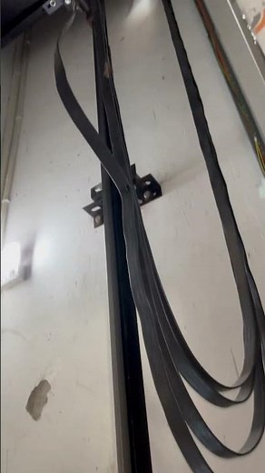 Lift counter weight insulation and spring buffer work #elevator