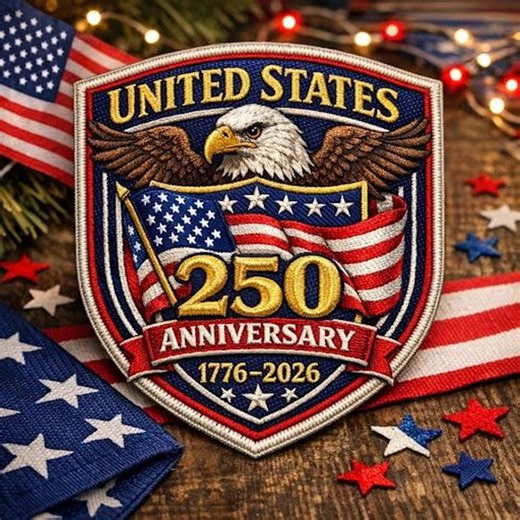 United States 250th Anniversary 1776 2026 Eagle Flag Patch Embroidered Iron on Sew on Patriotic Badge - Etsy