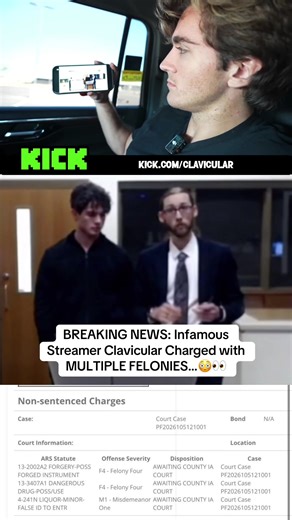 Infamous Streamer Clavicular Faces Multiple Felony Charges