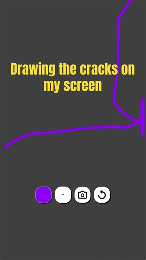 Drawing the cracks on my screen