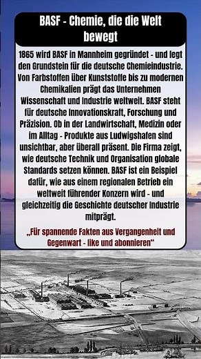 „BASF - Deutschlands Chemie Riese seit 1865“