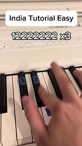 India Tutorial Easy #piano #pianotutorial#trending #pianocover | indian song