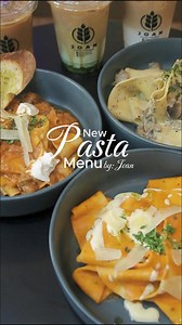New Pasta Menu of Joan Pâtisserie et Boulangerie‼️ •Pasta Pappardelle with slow cooked local beef ragout, tomato, basil and sofrito, braised in red wine, finished with ricotta and grana padano. P325.00 •Pasta Pappardelle with local straw mushrooms, pasta tartufo, white wine in reduced cream sauce. P315.00 •Pasta Pappardelle Arrabbiata thick homemade pasta, with garlic, olive oil, and chili in a plum tomato base sauce, served with parmesan fondue, shaved grana with padano and pesto oil. P285.00 S