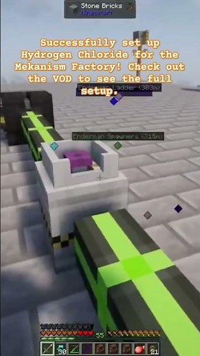Set up Hydrogen Chloride for the Mekanism Factory #minecraft All the Mods 10 #minecraftguide #shorts