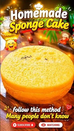 Homemade Sponge Cake Recipe | Soft, Fluffy & Easy Cake