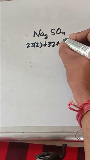 Molecular mass of Na2SO4 #chemistry #like