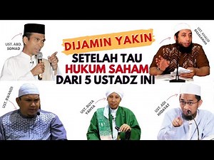 Hukum Trading/Main Saham Halal atau Haram - Menurut Adi Hidayat UAS Khalid Basalamah Buya Yahya