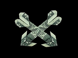 Money Origami Heart with Arrow Tutorial