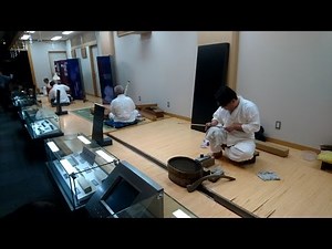関鍛冶伝承館 日本刀外装技能士実演【研師】【鞘師】【柄巻師】【白銀師】