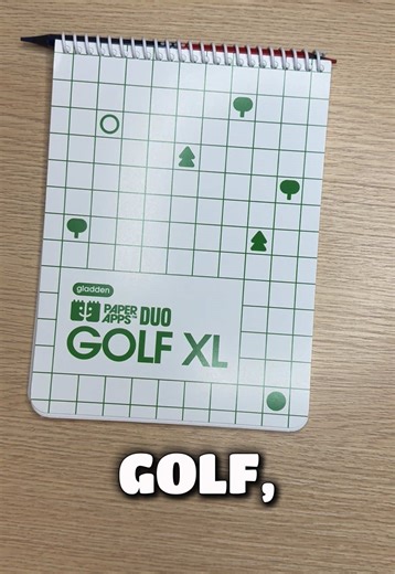 If you liked the original golf paper app! You will love this one! #golf #notebook #tabletopgames #twoplayergames #golftiktok