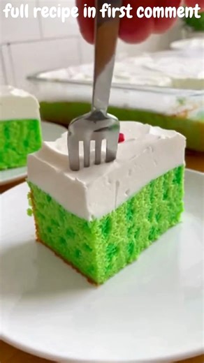Grinch 4-Ingredient Cool Whip Jello Poke Cake Grinchy Green Jello Cool Whip Poke Cake with Sweet Holiday Cheer Recipe Ingredients: 1 box white or vanilla cake mix (plus ingredients required on box for baking) 1 box (3 oz) lime or green Jello | Easy Recipes