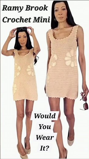 🌼 Ramy Brook Crochet Floral Mini Dress | Summer Style Inspiration
