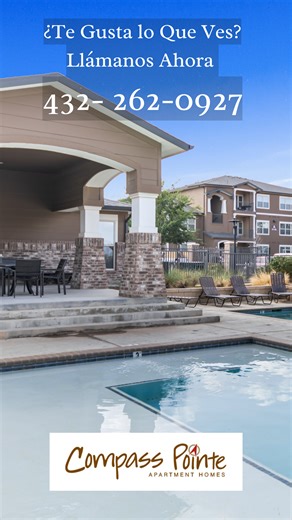 Descubre tu nuevo hogar en Compass Pointe Apartments en Midland. Comodidad, conveniencia y un estilo de vida pensado para ti. Agenda tu recorrido hoy. 📞 432-262-0927 | Compass Pointe Apartments