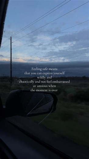 To feel heard you just be safe to express yourself. To have confidence in yourself. To feel seen you have to feel safe to express yourself- so you’re not left with the spiraling thoughts of “am I worth it?” Or “did I do to much?” You don’t deserve to lay down at night with you having replays of how your day went and what you wish you didn’t or did do. Safety means that you accept what happens and you understand how to do better next time. I believe in you #innerwork #innerhealing #safety #founda
