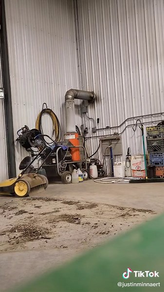 Time to sweep the shop. #paraplegic #trackchair #farmer #disabilitytiktok