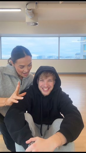 Kayleigh Trappe on Instagram: "Sharing my performance ideas with my pro partner….Welcome to the madness @ervinas_m Clip: School Of Rock #lipsync #dwts"