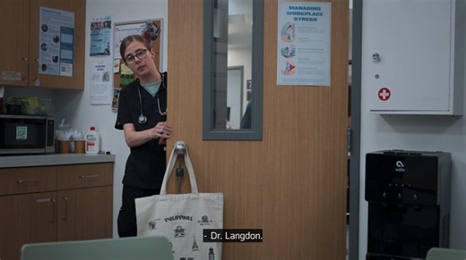 mel not letting langdon even consider leaving this time after he left her twice in s1 without saying goodbye...my girl said 🫸🫸