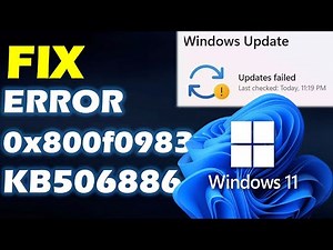 How did I fix 0x800f0983 windows 11 KB5068861 update error Windows 10