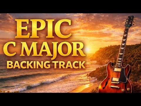 Backing Track for Guitar in C Major | Epic Cinematic Rock