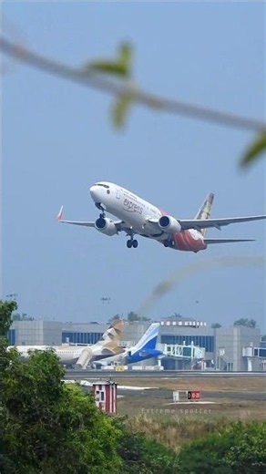 Powerful departure vibes with the AIR INDIA EXPRESS B737 at KOZHIKODE #extremespotter
