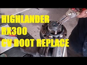 Replacing Inner CV Joint Boot - Toyota Highlander, lexus RX300 (and MR2!)