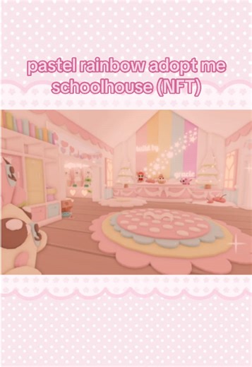 Create Your Own Pastel Rainbow Schoolhouse in Adopt Me