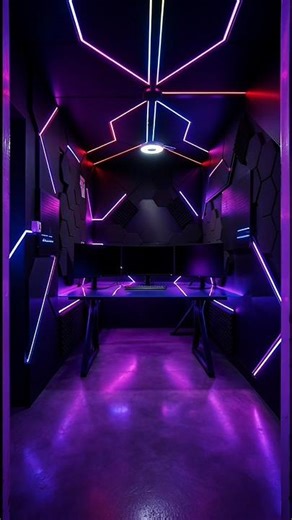 From Empty Room to Cyberpunk Gaming Command Center