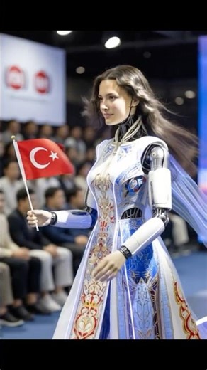 Ultra-Realistic Female Robots With Their Country Flags | Expo 2025 🌍🤖