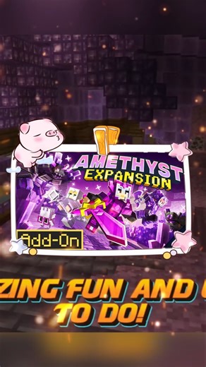 Amethyst Expansion Add-On 💜 | Minecraft Mở Rộng Khoáng Sản #minecraft #minecraftshorts