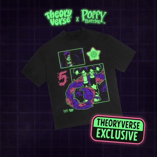 New addition to the Game Theory X Poppy PlayTime collab is available until December 11! huggywug.co/3Mtbg8X It glows in the dark 🌟 | Mob Entertainment