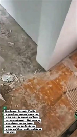 Cement Spreader Tool: Easy Bricklaying Made Faster!