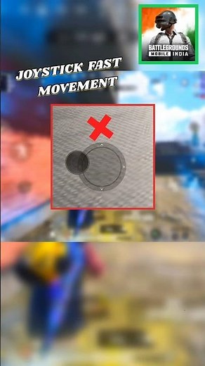 Joystick Fast Movement in Bgmi ✅️ Tips And Tricks #Bgmi #settingspubg #tipsandtricks #youtubeshorts