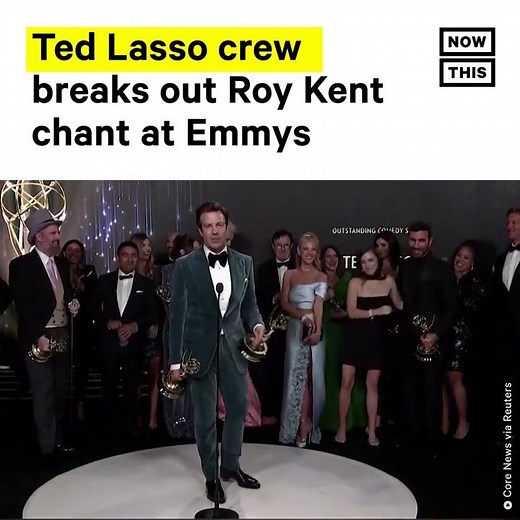 'Ted Lasso' Team Breaks Out Roy Kent Chant at Emmys #Shorts