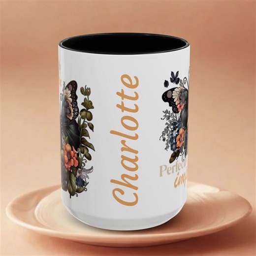 Personalized Motivational Mug, Custom Inspirational Butterfly Gift, Cottegecore 11 Oz or 15 Oz Coffee Cup - Etsy