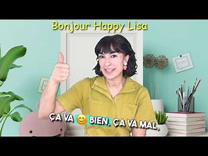 Learn French with the Bonjour Song for Babies and Toddlers, first words with Bonjour Happy Lisa