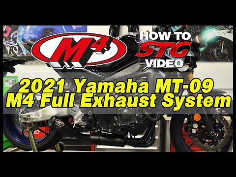 2021 Yamaha MT 09 M4 Full Exhaust System Installation | Sportbike Track Gear