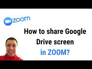 How to SHARE GOOGLE DRIVE SCREEN in ZOOM?