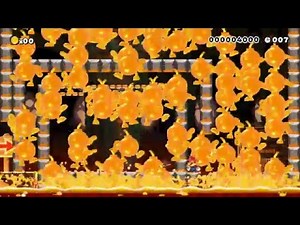 【マリオメーカー】画面一杯大爆発？！mario maker explosion!!!!