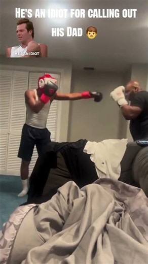 Boxing lesson ( Dad vs Son ) #boxing #fyp #shorts