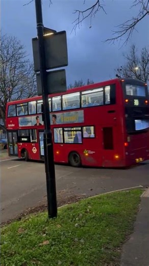 London Red Bus # 90 Heads To Fulham As Others Line Up At Northolt Station.#LondonBuses #Transport