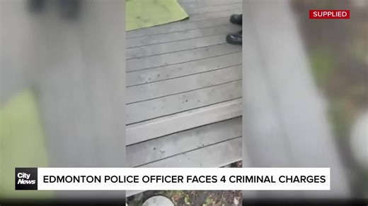 Edmonton police officer faces four criminal charges