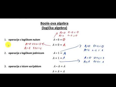 Boole-ova algebra (logička algebra) - uvod