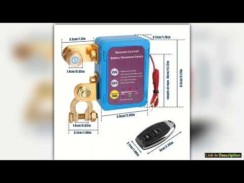 Wireless Remote Battery Disconnect Switch Relay Master Kill CutOff Switch for Auto Car Truck Boat