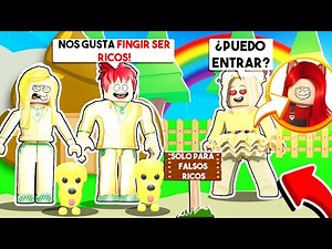 TIENEN UN CLUB *SOLO PARA FALSOS RICOS* y ME DISFRAZO PARA DESCUBRIR SU SECRETO en ADOPT ME 😱