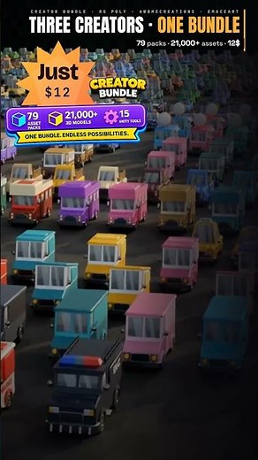 Creator Bundle: 21 000+ 3d Models #indiegamedev #godot #gamedev