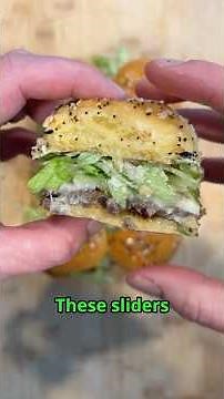 Smash Burger Sliders 🍔 Quick Slider Technique for Any Game Day